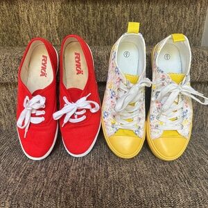 Bundle (2 pairs) Tennis Shoes  Size 6.